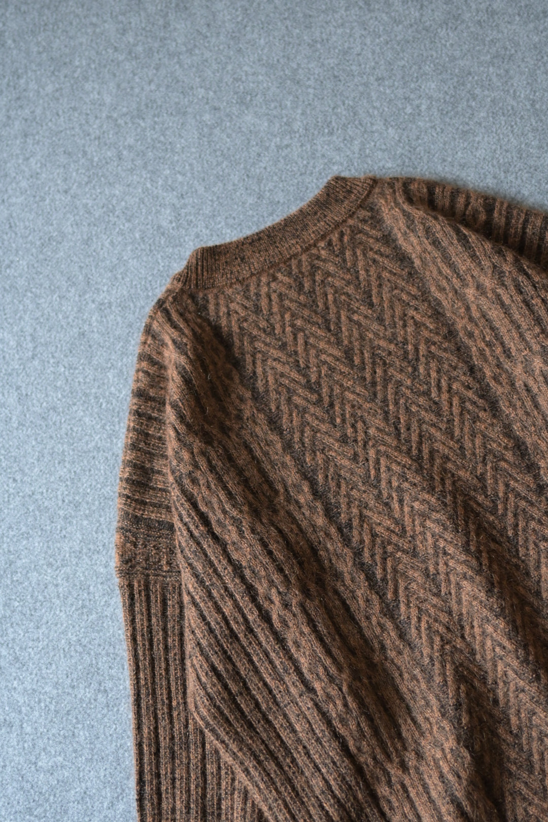 YASHIKI - Sekkei mohair Knit [ORANGE]