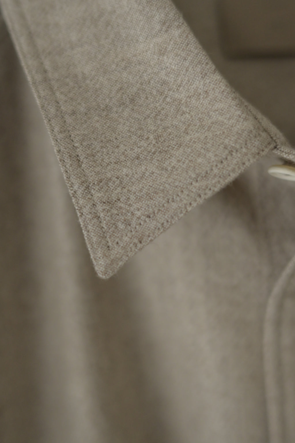 Yamauchi - Blue Fox x Yak x Wool Double Stitch Shirt