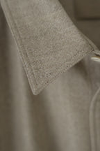 Yamauchi - Blue Fox x Yak x Wool Double Stitch Shirt