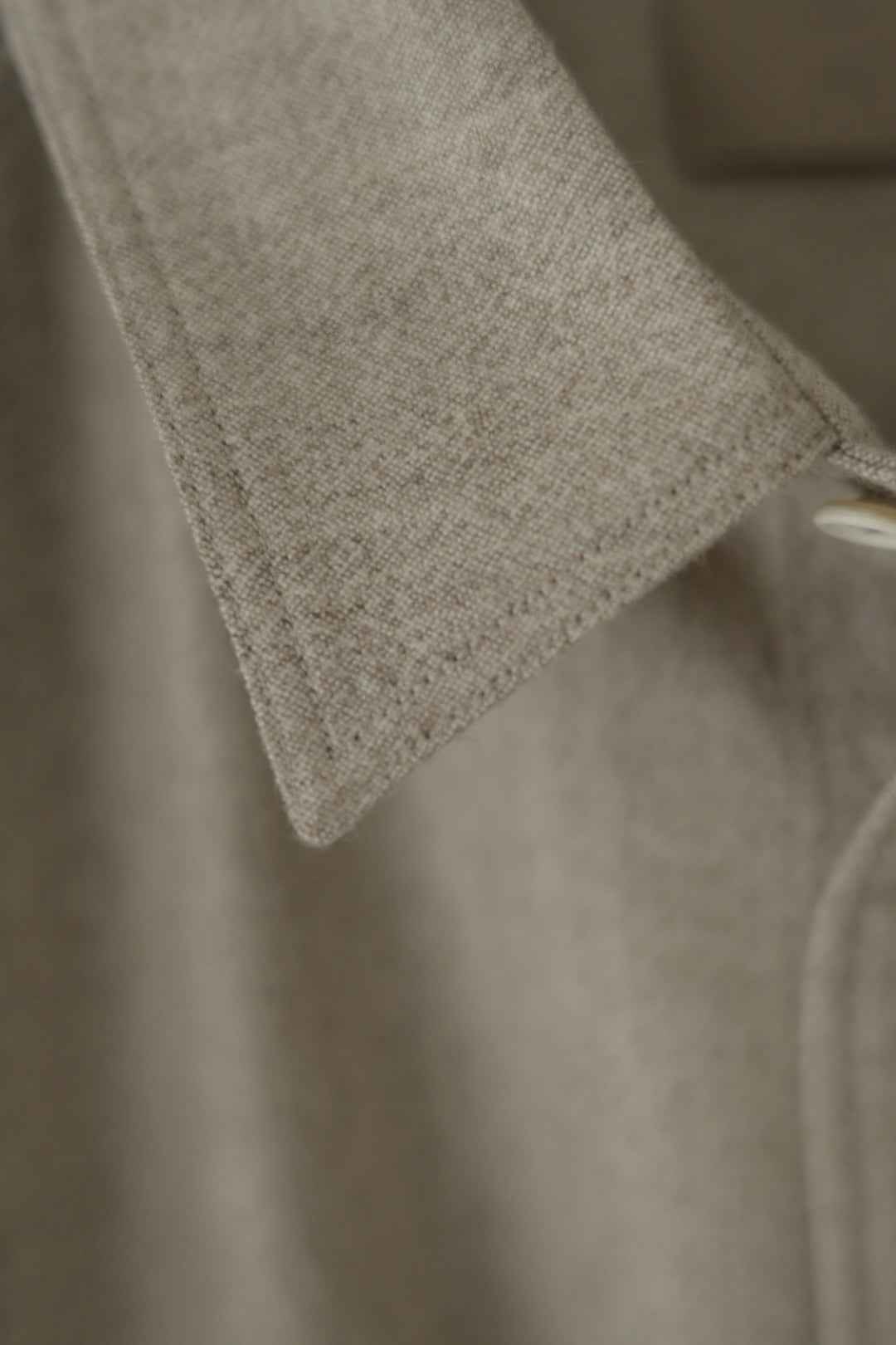 Yamauchi - Blue Fox x Yak x Wool Double Stitch Shirt