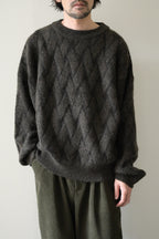 YASHIKI - Ochiba mohair Knit [OLIVE]
