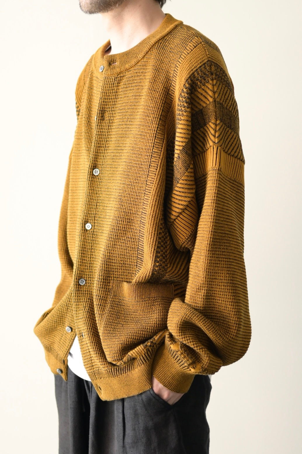 YASHIKI - Shinryo Cardigan [MUSTARD] "exclusive"