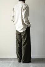 Yamauchi - Blue Fox x Yak x Wool Double Stitch Shirt