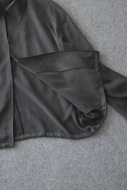 Blanc YM - Cupro Drizzer JKT