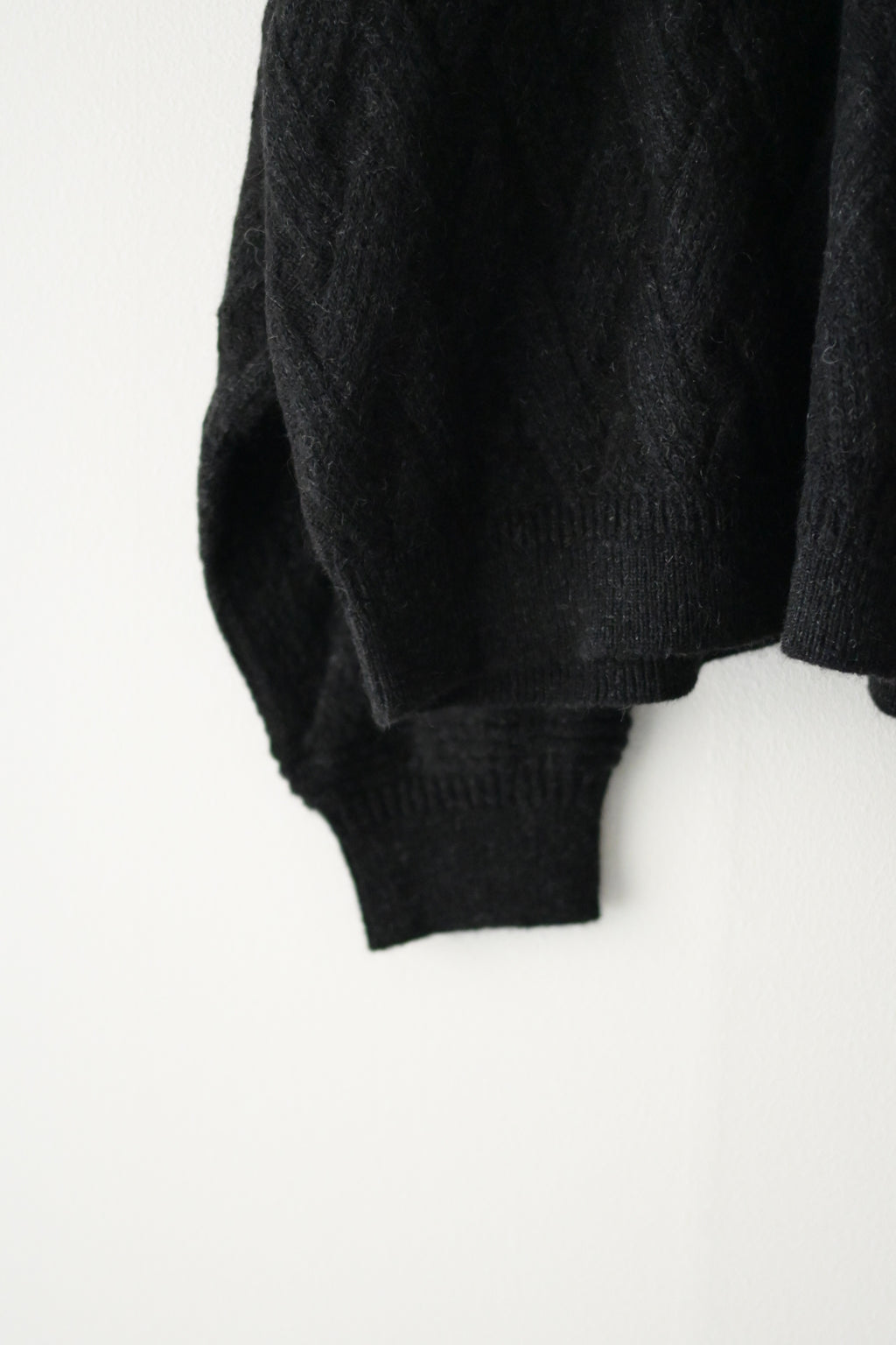 YASHIKI - Ochiba mohair Cardigan [BLACK]