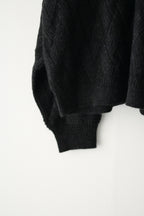 YASHIKI - Ochiba mohair Cardigan [BLACK]