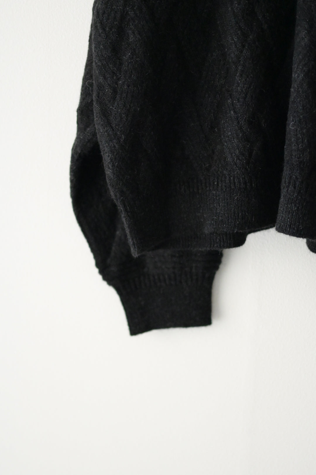 YASHIKI - Ochiba mohair Cardigan [BLACK]