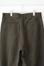 SAYATOMO - 2-Tack Corduroy Baggy Trousers [OLIVE]