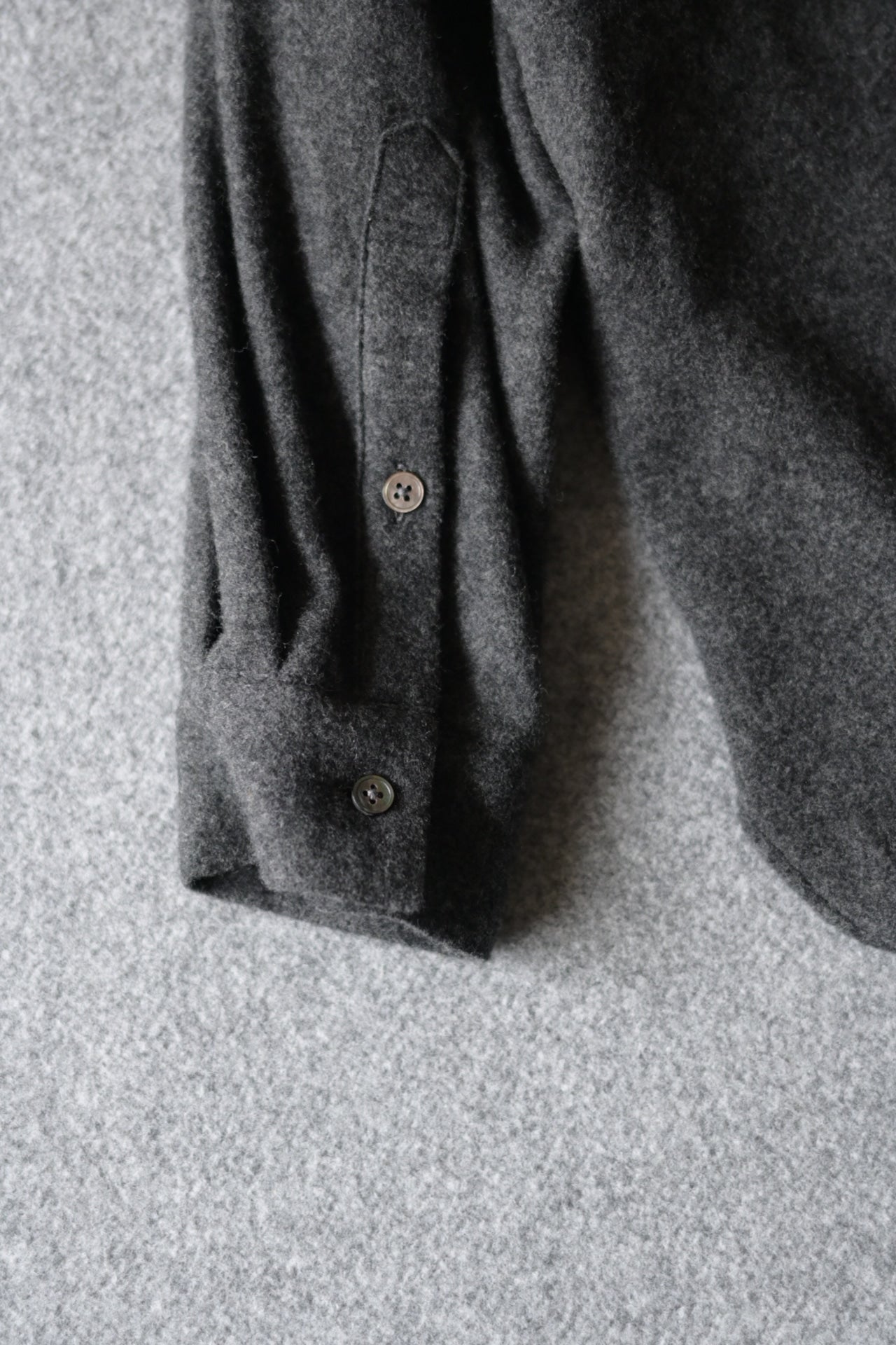 Blanc YM - CASHMERE SHIRT JACKET [CHARCOAL GRAY]