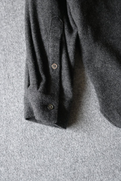 Blanc YM - CASHMERE SHIRT JACKET [CHARCOAL GRAY]