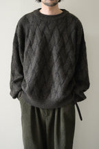 YASHIKI - Ochiba mohair Knit [OLIVE]