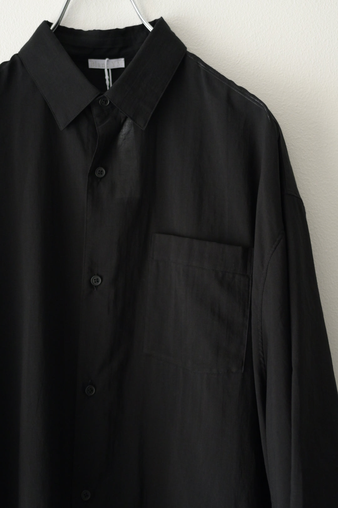Blanc YM (ブランワイエム) - Supima Cotton Half Shirts [Black]