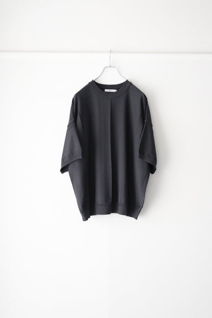 YASHIKI ヤシキ mebuki s/s knit チャコール