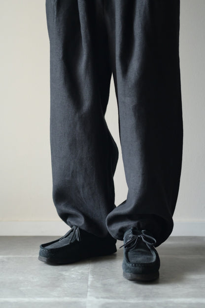 Blanc YM - HEMP BROWSING PANTS [BLACK]