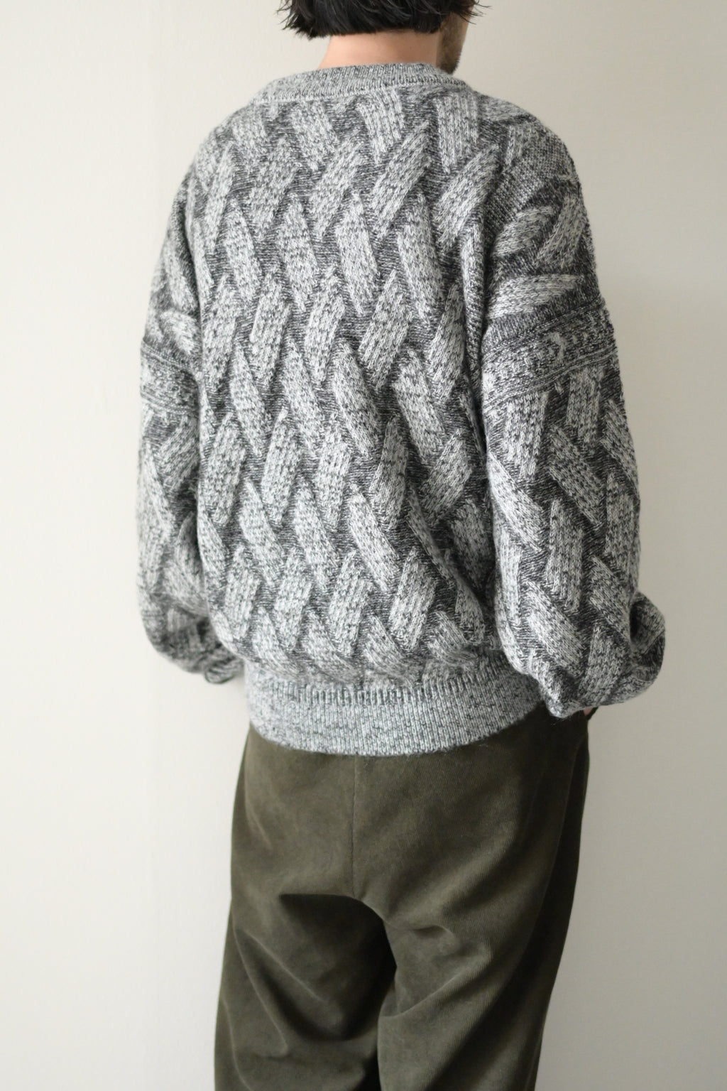 YASHIKI - Ochiba mohair Knit [MIX-GRAY]