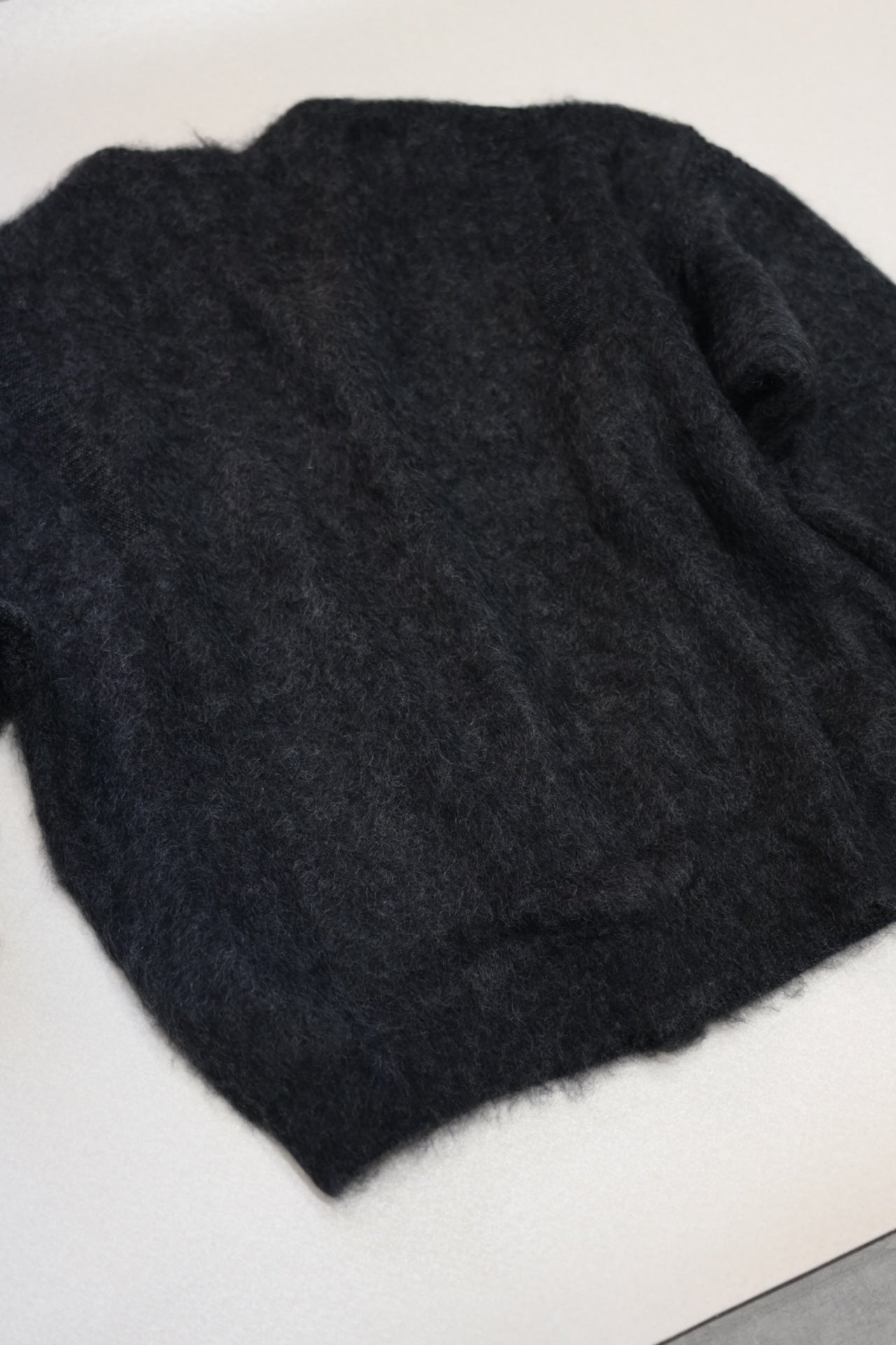 YASHIKI - Akane mohair Cardigan [BLACK]