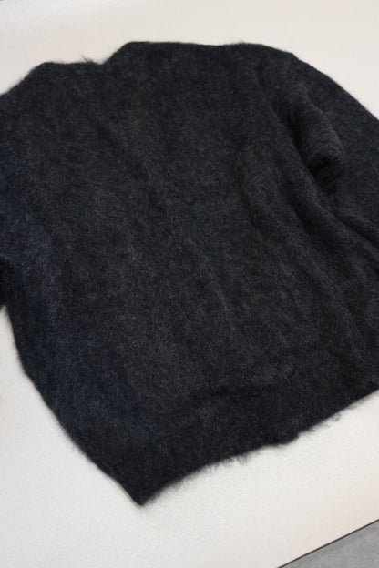 YASHIKI - Akane mohair Cardigan [BLACK]