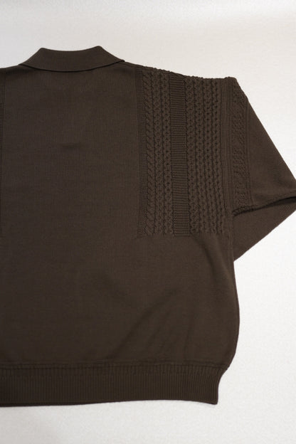 YASHIKI - Hatsuyuki Skipper Knit [BROWN]