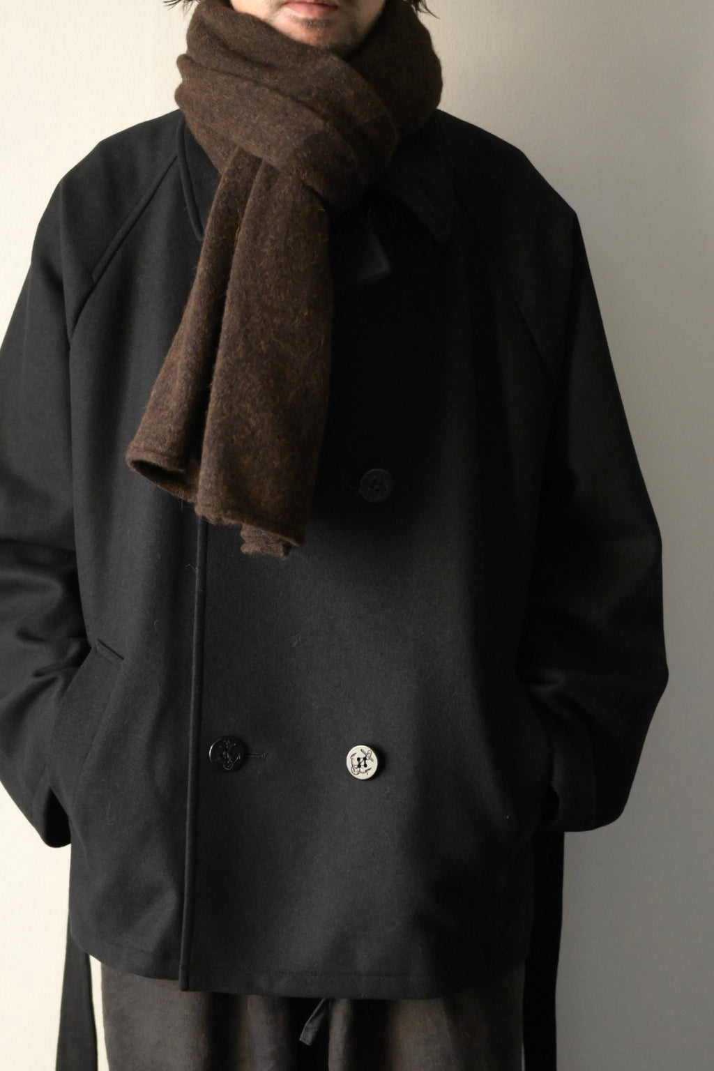 Blanc YM - Baby Alpaca Muffler [DEEP BROWN]