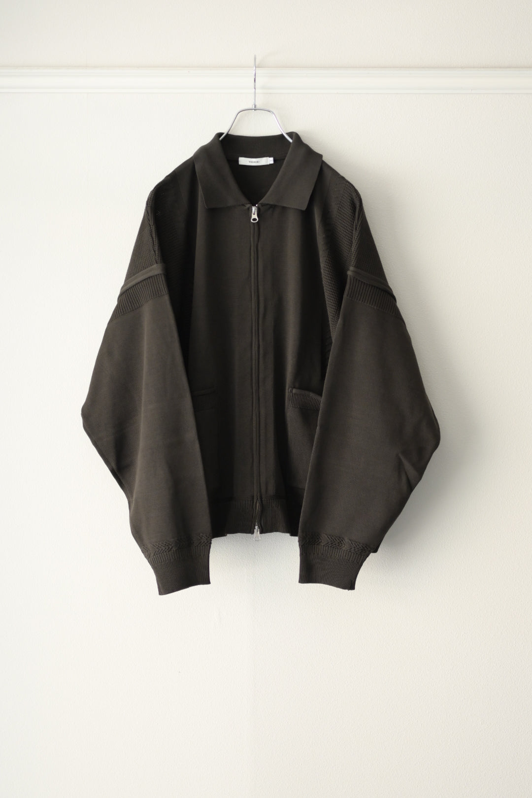 YASHIKI - Akiyo Zip Cardigan [DARK-OLIVE]