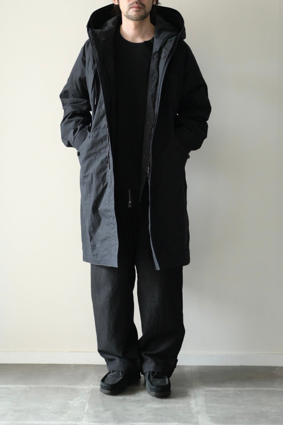 Yamauchi - Shield Cotton Cloth, 3way, Docking Military Coat