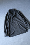 山内 YAMAUCHI ビンテージシルクギャバ・ダブルオープンカラーシャツ turf
