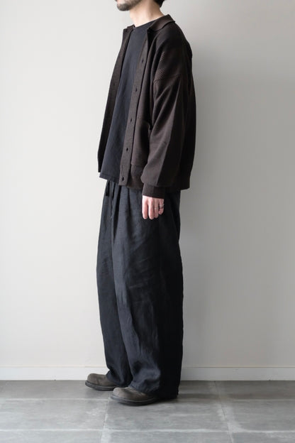 YASHIKI - Kokuu Collar Cardigan [BROWN]