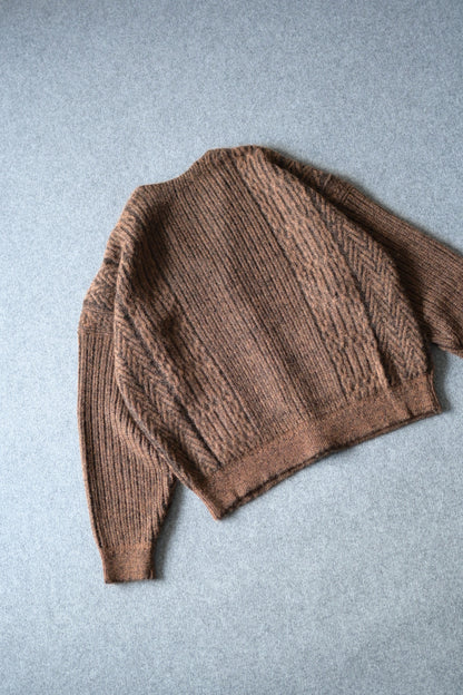 YASHIKI - Sekkei mohair Cardigan [ORANGE]
