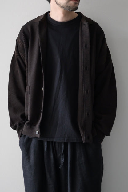 YASHIKI - Kokuu Collar Cardigan [BROWN]
