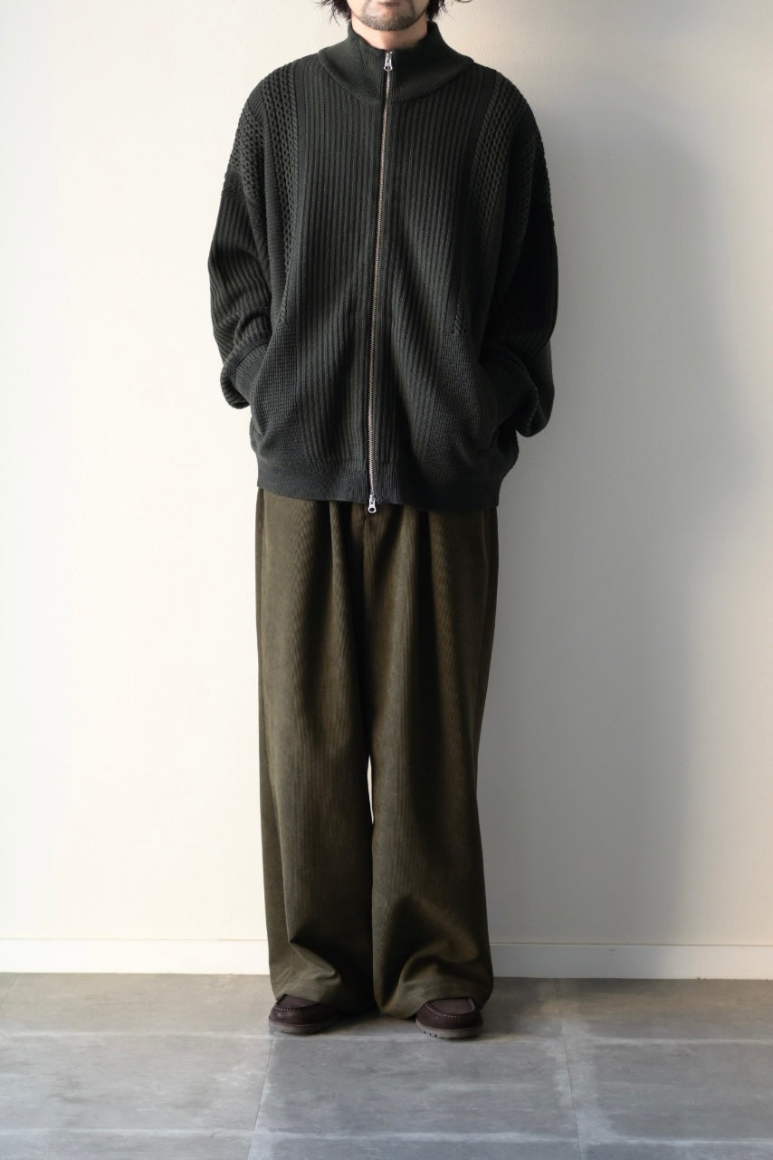YASHIKI - Akiiro Drivers Knit [DARK-OLIVE]