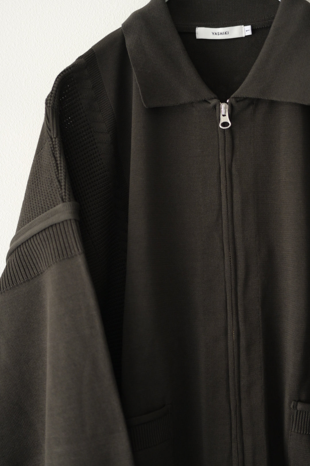 YASHIKI - Akiyo Zip Cardigan [DARK-OLIVE]