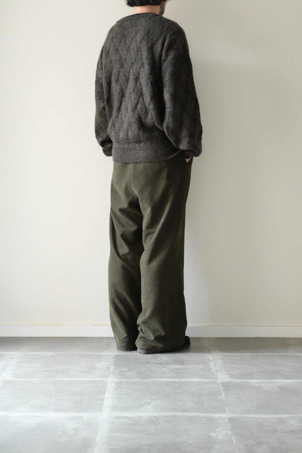 YASHIKI - Ochiba mohair Knit [OLIVE]