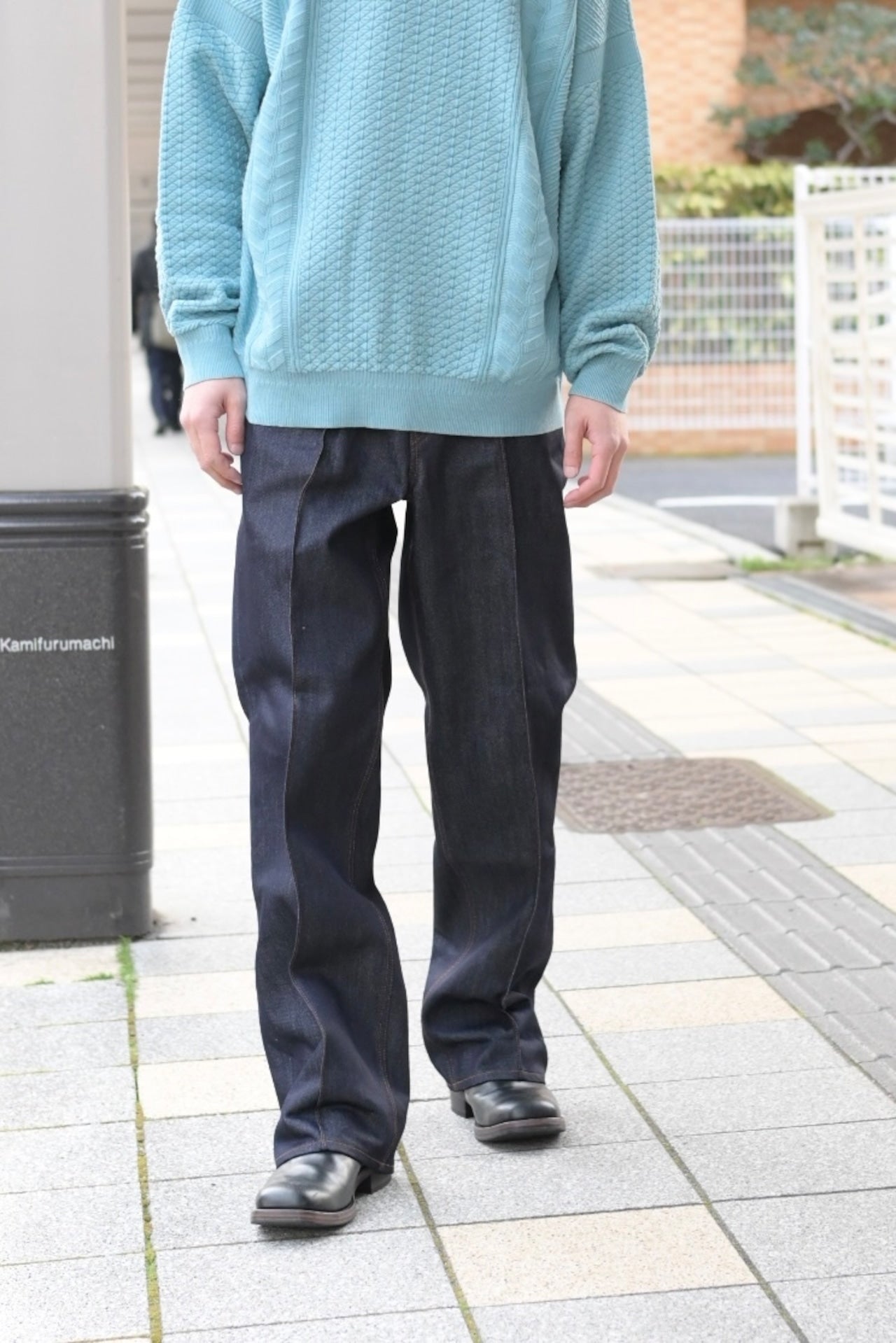 phebus - Washi Denim Straight Pants [indigo]
