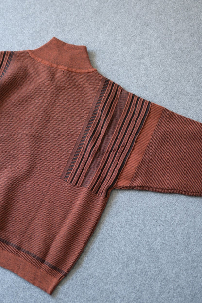 YASHIKI - Fuyushigure Half Zip Knit [ORANGE]