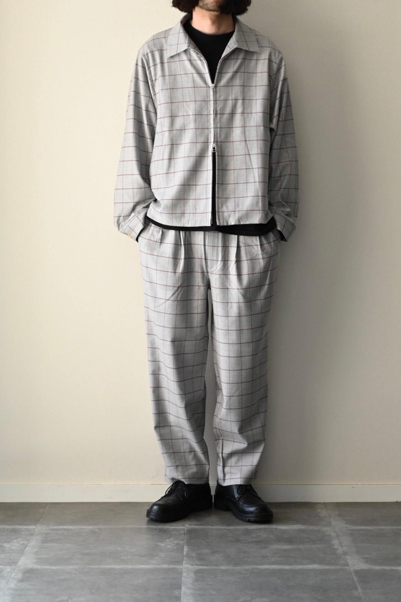 wonderland - Two Tuck Check Pants
