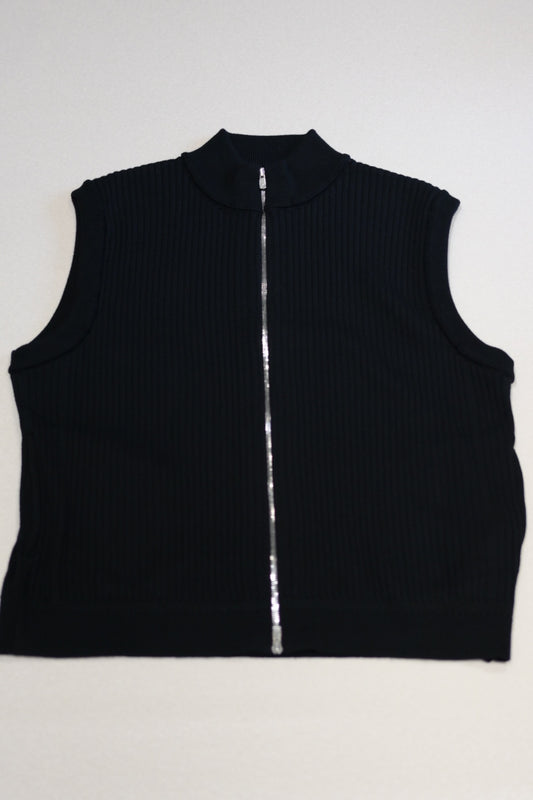YASHIKI - Mizore Drivers Knit Vest [BLACK]