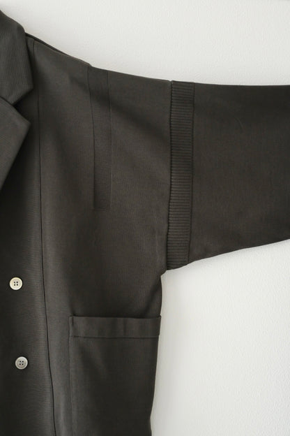 YASHIKI (ヤシキ) - Seion Short Double Jacket [DARK-OLIVE]