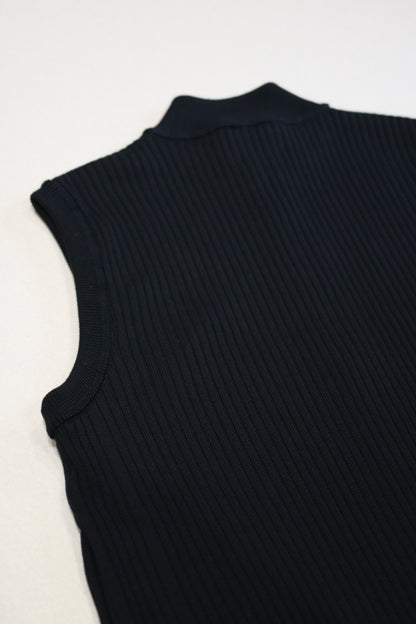 YASHIKI - Mizore Drivers Knit Vest [BLACK]