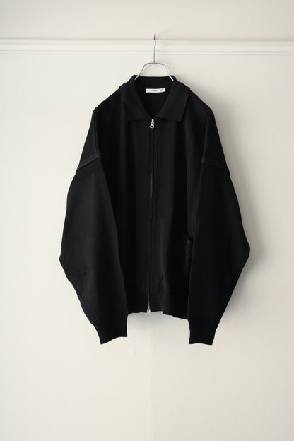 YASHIKI - Akiyo Zip Cardigan [BLACK]