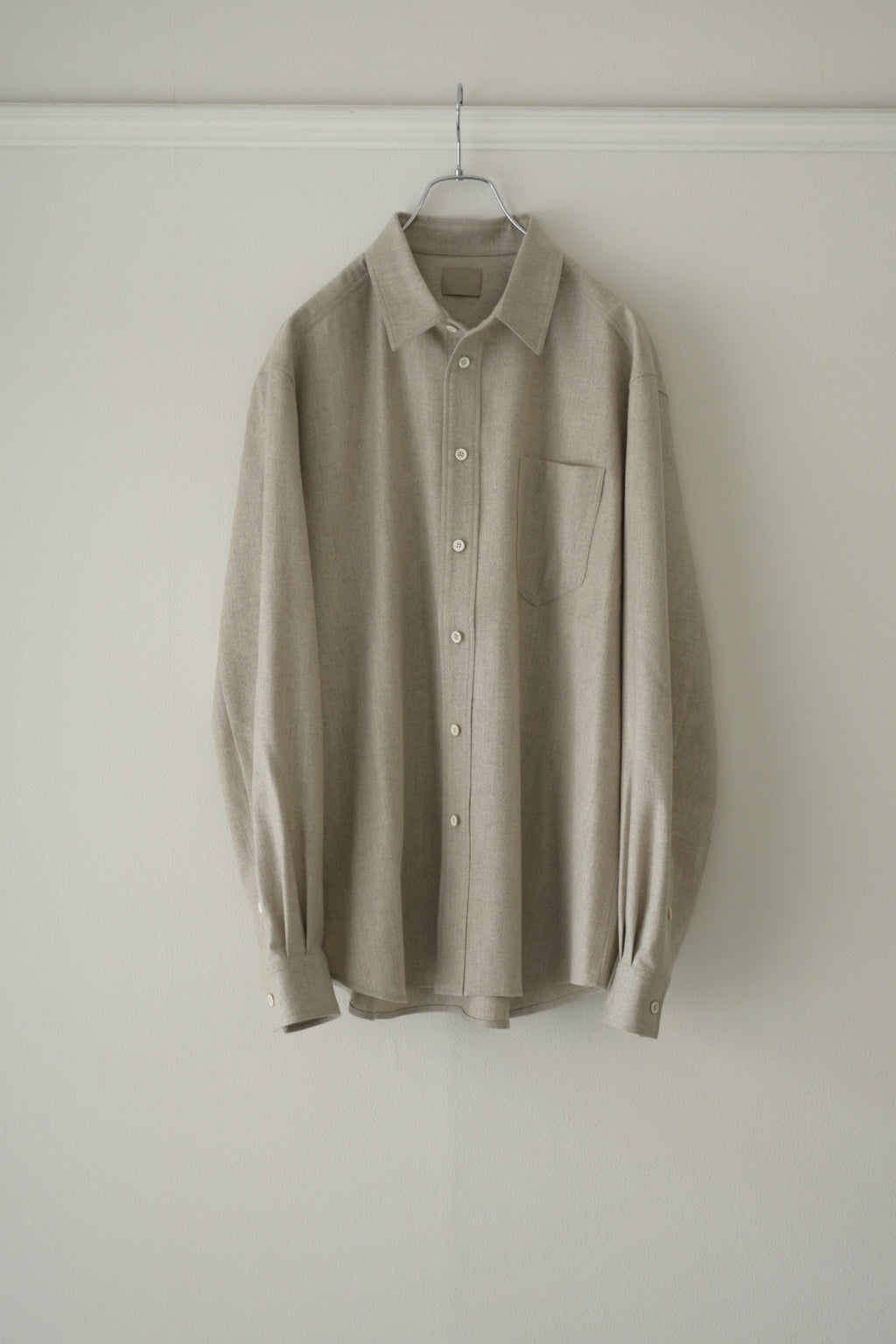 Yamauchi - Blue Fox x Yak x Wool Double Stitch Shirt