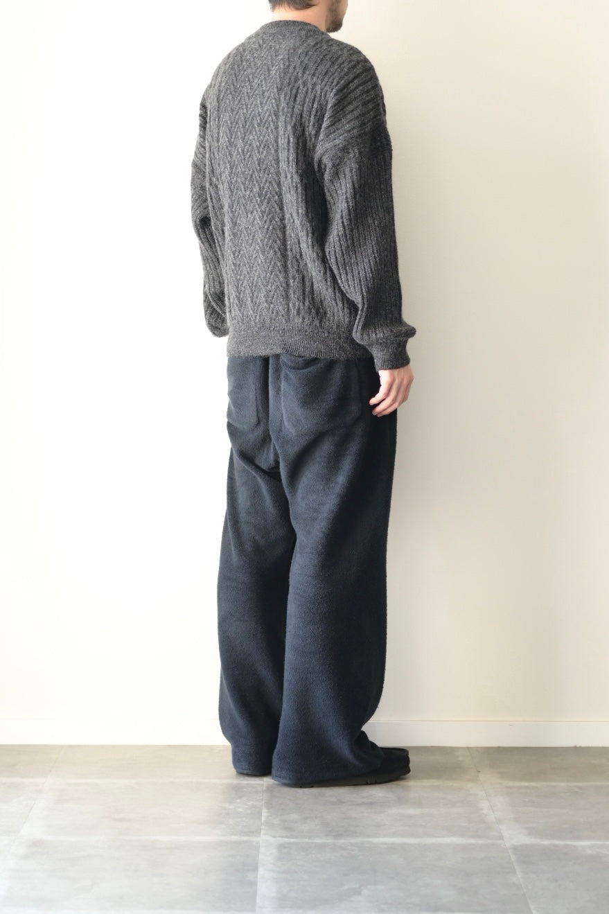 YASHIKI - Sekkei mohair Knit [BLACK]