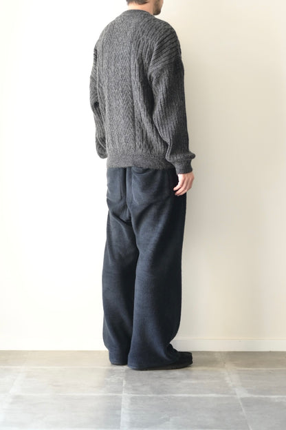 YASHIKI - Sekkei mohair Knit [BLACK]