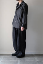 Yamauchi - Vintage Silk Gaba Double Open Collar Shirt