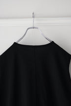 phebus  - COTTON JERSEY SLEEVELESS SHIRT [BLACK]