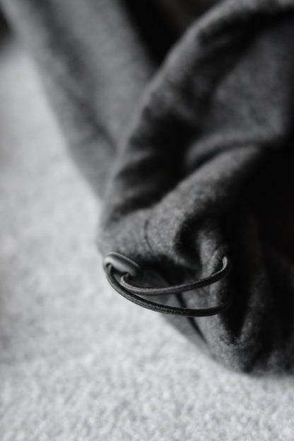 Blanc YM - CASHMERE ZIP JACKET [CHARCOAL GRAY]