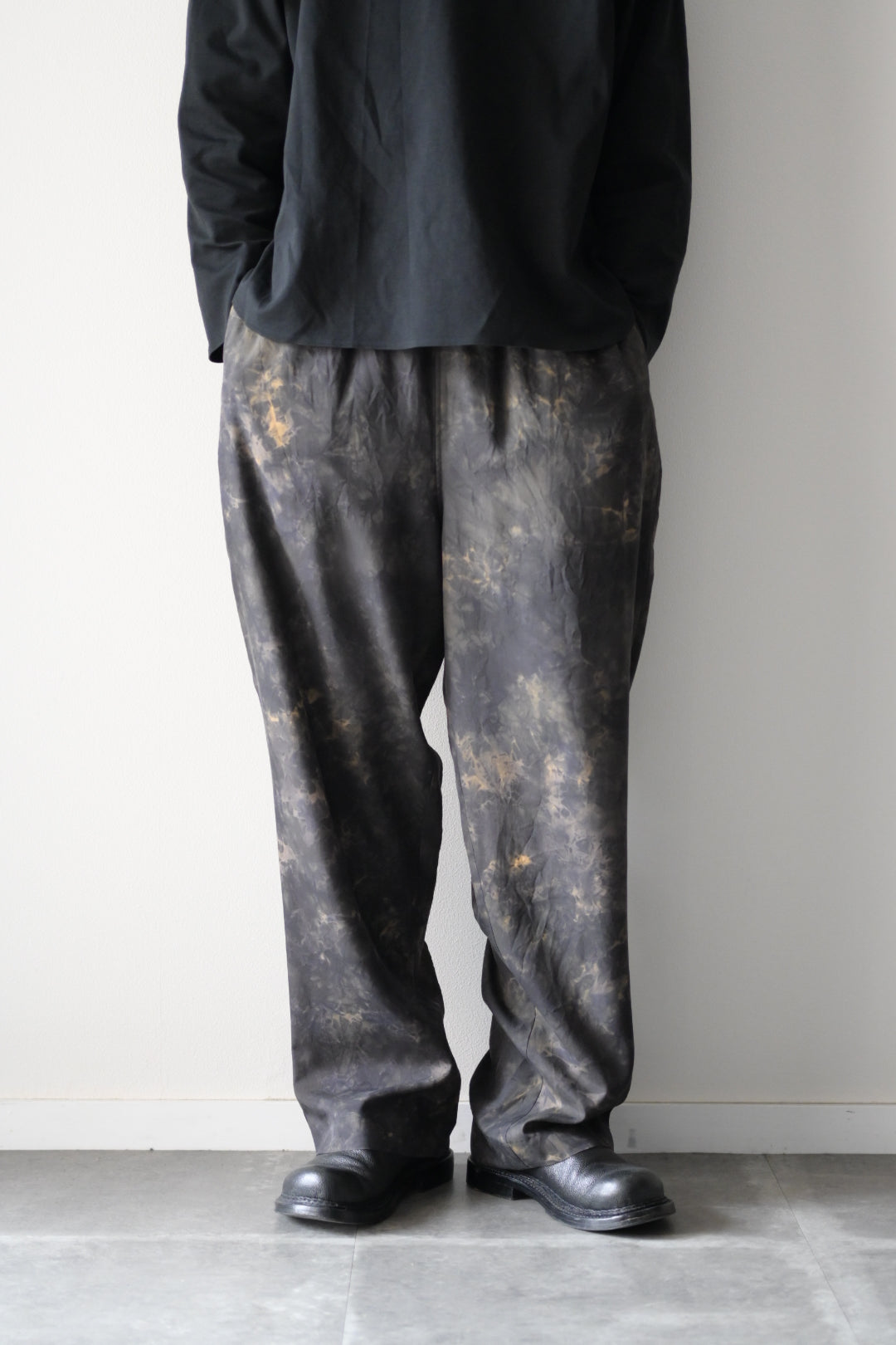 Yamauchi - Arimatsu Squeezed Vintage Silk Gaba Pajama Pants