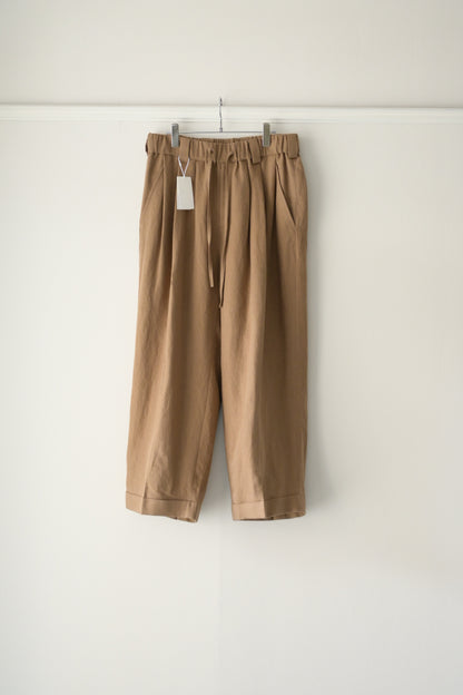 Blanc YM - Linen Silk Oversize Pants [BEIGE]