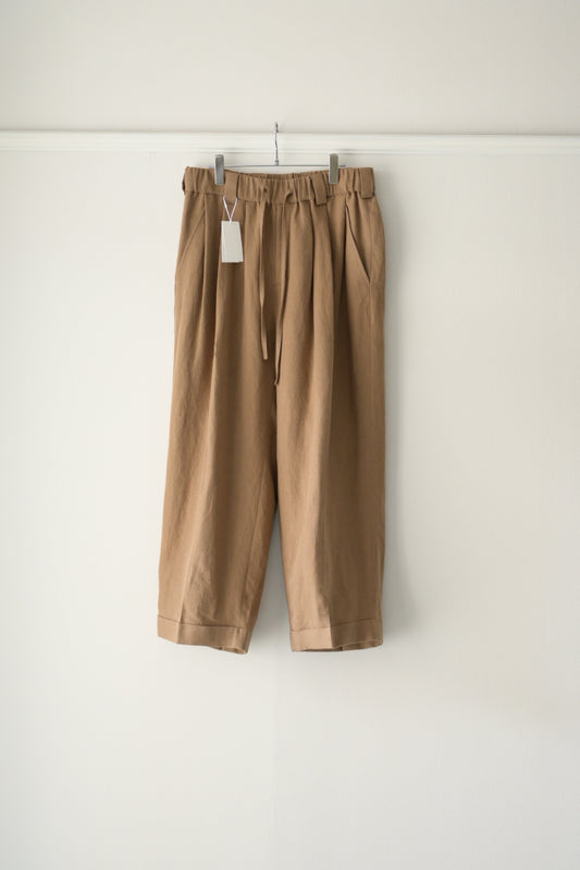 Blanc YM - Linen Silk Oversize Pants [BEIGE]