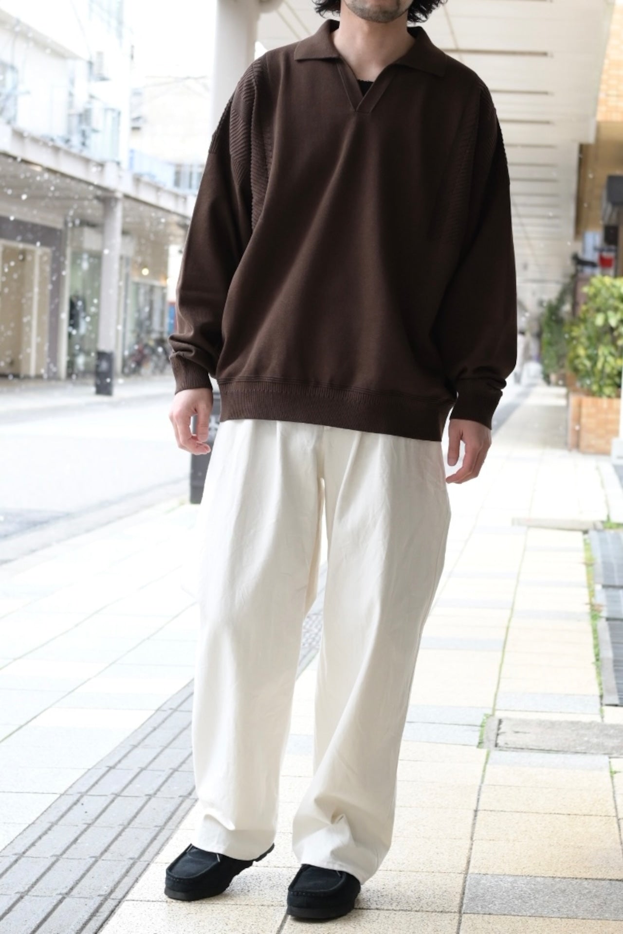 YASHIKI - Shunrin Skipper Knit [BROWN]