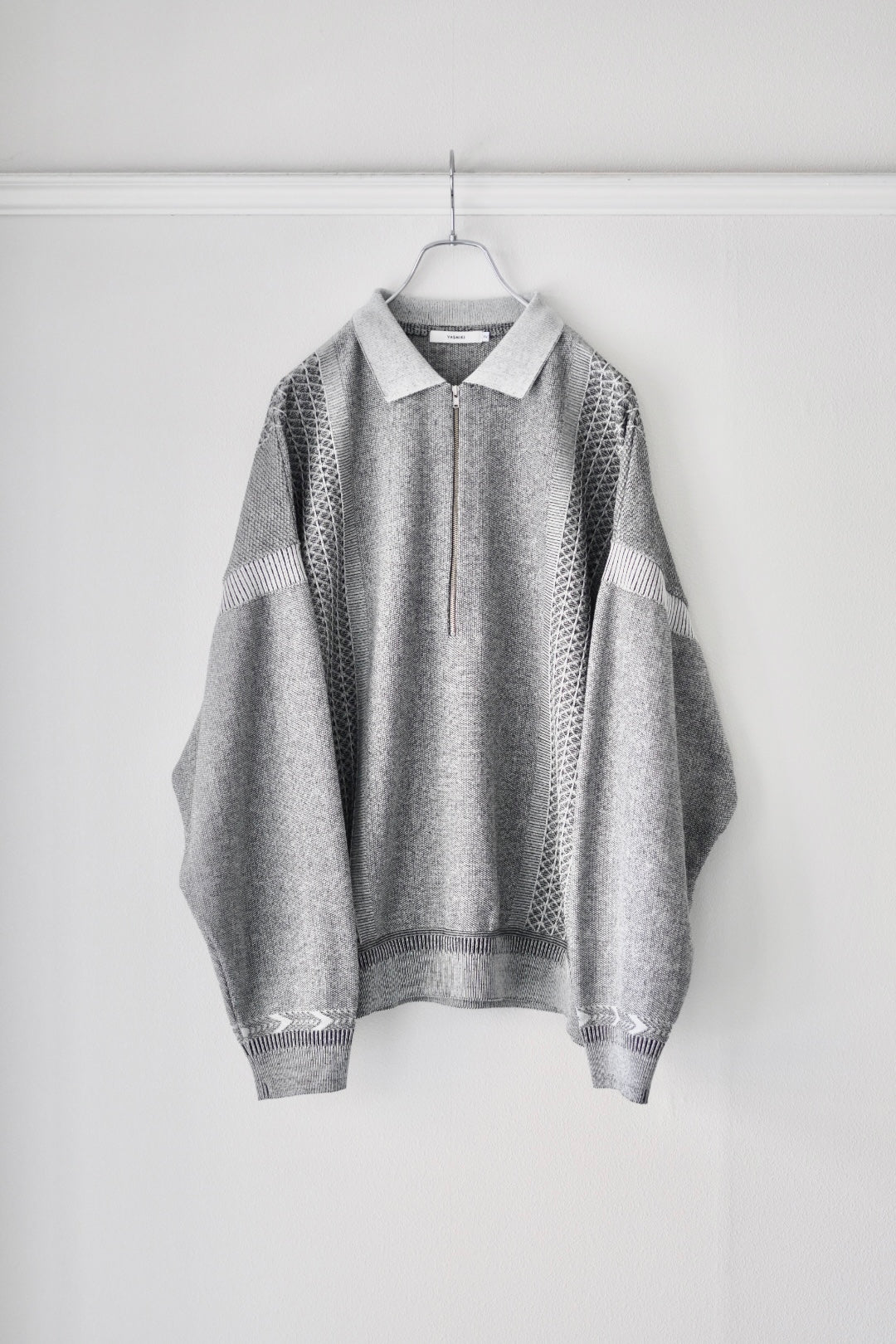 YASHIKI - Kanto Zip Polo [MIX-GRAY]